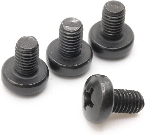 Rear License Plate Screws Compatible with Mini Cooper - M5-0.8 x 8mm - Stainless Steel - Black Oxide (Pack of 4) in Saudi Arabia
