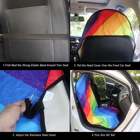 Back Seat Cover for Car Trucks Van SUV Jeep,Waterproof Rear Bench Towel Seat Covers for Dogs and Kids,Automotive Backseat Protector (Flower and Pink) in Saudi Arabia