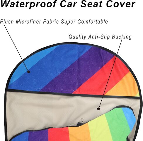 Back Seat Cover for Car Trucks Van SUV Jeep,Waterproof Rear Bench Towel Seat Covers for Dogs and Kids,Automotive Backseat Protector (Flower and Pink) in Saudi Arabia