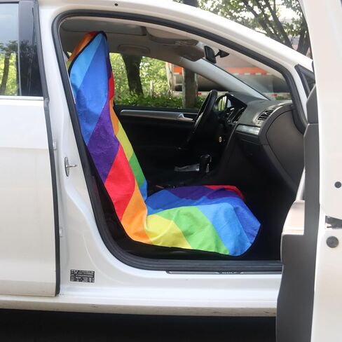 Back Seat Cover for Car Trucks Van SUV Jeep,Waterproof Rear Bench Towel Seat Covers for Dogs and Kids,Automotive Backseat Protector (Flower and Pink) in Saudi Arabia