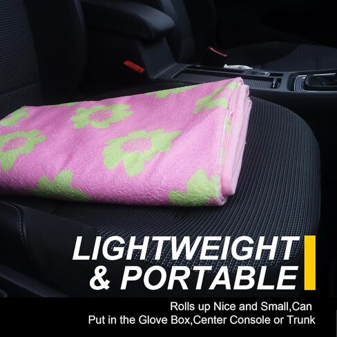 Back Seat Cover for Car Trucks Van SUV Jeep,Waterproof Rear Bench Towel Seat Covers for Dogs and Kids,Automotive Backseat Protector (Flower and Pink) in Saudi Arabia