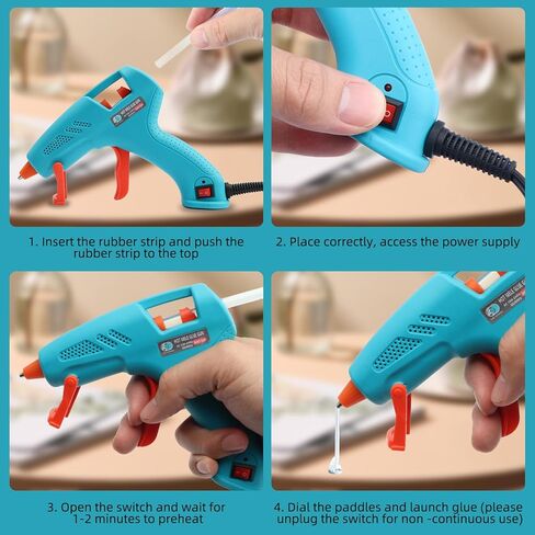 JERBOR ترقية صمغ يسيح بالحرارة بندقية مع 10 قطعة 7 مللي متر عصيان غراء مجموعة ، للمنزل Diy بها بنفسك والسيارة دنت أداة إزالة الصواميل الملحقات in Kuwait