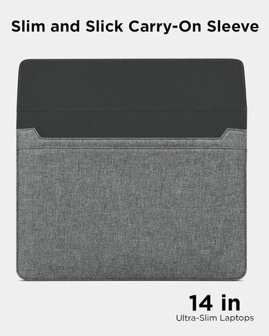 Lenovo 13/14-inch Laptop Sleeve (S100) - Ultra Thin Form-Fitting Case Compatible with Macbook Air, iPad & More – Lightweight Folder Sleeve with Accessories Pocket & Magnetic Closure in Saudi Arabia
