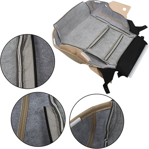 labwork Artificial Leather Driver Side Bottom Seat Cover Black Replacement for 2013-2017 Accord in Saudi Arabia