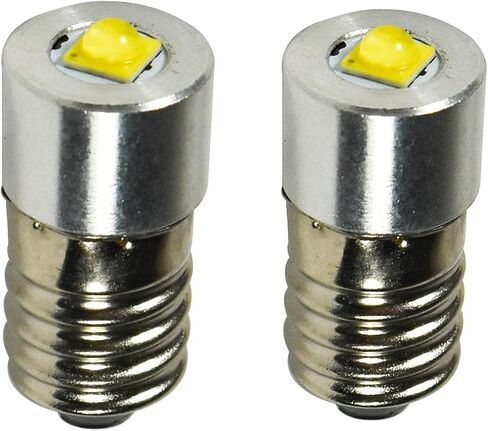 hqrp 2-pack 4-12v e10 ترقية لمبة LED 5w 4.5v 6v 9v 12v led صندوق القفازات مصباح يدوي متوافق مع سلسلة bmw x3 x5 e23 e24 e28 e30 e38 e39 e53 e60 e64 e83 e91 e92 in Saudi Arabia