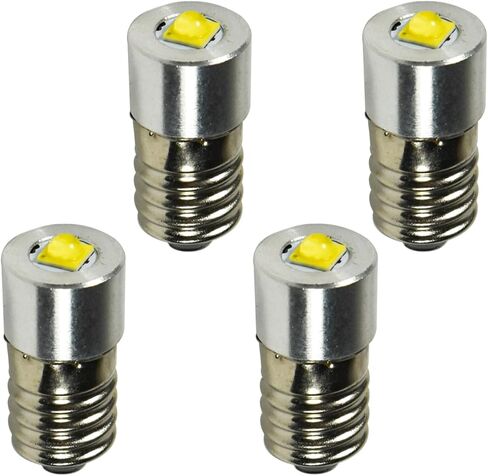 hqrp 2-pack 4-12v e10 ترقية لمبة LED 5w 4.5v 6v 9v 12v led صندوق القفازات مصباح يدوي متوافق مع سلسلة bmw x3 x5 e23 e24 e28 e30 e38 e39 e53 e60 e64 e83 e91 e92 in Saudi Arabia