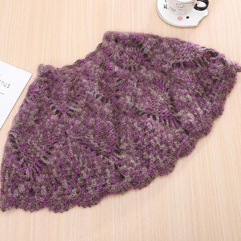 غزل للكروشيه، غزل كروشيه ناعم للحياكة اليدوية وآلة الحياكة، غزل مخملي مرن زغب للكروشيه والحياكة والمشروعات اليدوية، 4 شلات، 75 جم/خصلة، متعدد الألوان in Kuwait