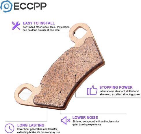 ECCPP Brake Pads for Polaris Ranger 500 4x4 2002-07 2011-12/Ranger 500 2x4 2005-07 2017-22/Ranger 570 Mid 2014-23/Ranger 400 4x4 2010-14/Ranger 700 XP, FA354 Front and Rear Brake Pads in Saudi Arabia