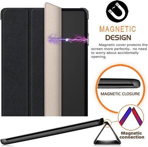 Case for Xiaomi Pad 6 11 inch,Slim Stand Hard Back Shell Protective Smart Cover for Xiaomi Pad 6/Pad 6 Pro 11" 2023 Case with Auto Wake/Sleep Function,Black in Saudi Arabia