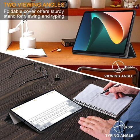 Case for Xiaomi Pad 6 11 inch,Slim Stand Hard Back Shell Protective Smart Cover for Xiaomi Pad 6/Pad 6 Pro 11" 2023 Case with Auto Wake/Sleep Function,Black in Saudi Arabia