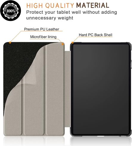 Case for Xiaomi Pad 6 11 inch,Slim Stand Hard Back Shell Protective Smart Cover for Xiaomi Pad 6/Pad 6 Pro 11" 2023 Case with Auto Wake/Sleep Function,Black in Saudi Arabia