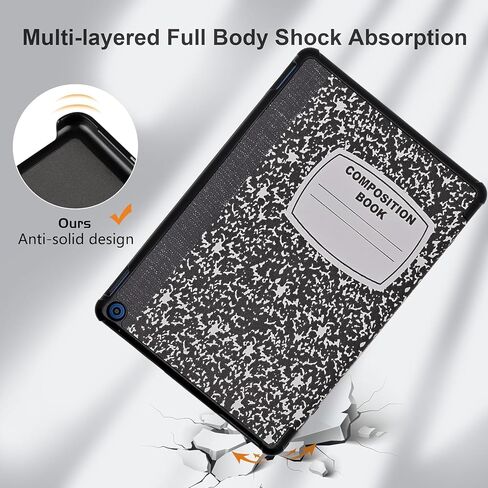 Case for All-New Amazon Fire HD 8 & 8 Plus Tablet (12th Generation/10th Generation, 2022/2020 Release), Slim PU Leather Trifold Cover Stand Shell with Auto Wake/Sleep, African American Woman in Saudi Arabia