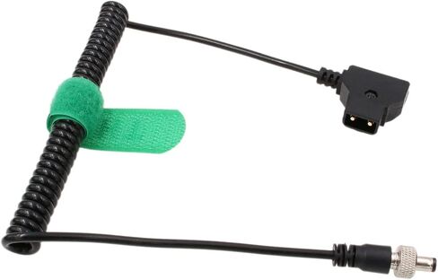 Locking DC Coiled Power Cable V-Mount D-tap for Decimator Converter DMON MD Cross Quad Zaxcom QRX 60cm in Saudi Arabia