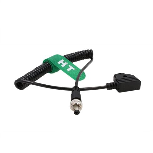Locking DC Coiled Power Cable V-Mount D-tap for Decimator Converter DMON MD Cross Quad Zaxcom QRX 60cm in Saudi Arabia