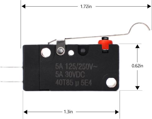 72736G01 Limit Microswitch UP EZGO Forward Backward Control Forward/Reverse Operating Function Compatible with EZ-GO Gas Electric from 2003 for Single F and R Assemblies D2VW-01L3-3HS in Saudi Arabia