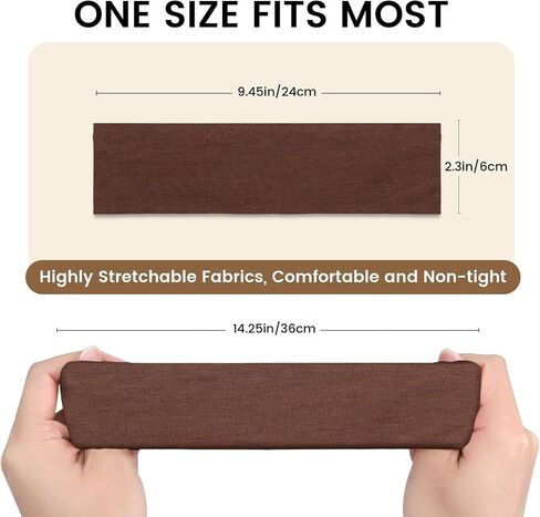12PCS Stretchy Headbands for Women, Fashion Hair/Head Bands for Women's Hair, Absorbed Sport Headband for Daily Life Workout Yoga Running in Saudi Arabia