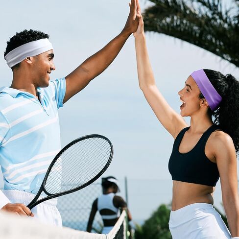 12PCS Stretchy Headbands for Women, Fashion Hair/Head Bands for Women's Hair, Absorbed Sport Headband for Daily Life Workout Yoga Running in Saudi Arabia