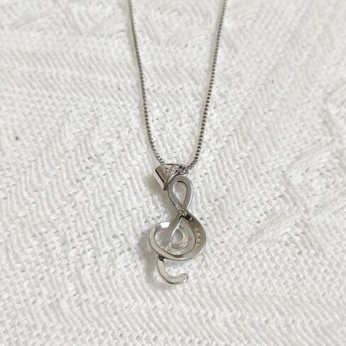 الموسيقى ملاحظة الهدايا قلادة للنساء الفتيات القلائد الموسيقية للنساء الموسيقى هدية لابنة عيد الميلاد هدايا عيد الميلاد لمحبي الموسيقى 925 الفضة الاسترليني قلادة الموسيقى in Kuwait