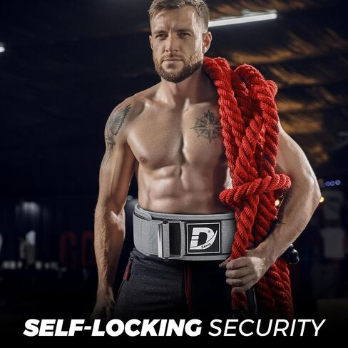 DEFY Self Locking Weight Lifting Belt – Premium Weightlifting Belt for Powerlifting, Bodybuilding, Cross Training & Back Support – Adjustable Workout Belt for Men & Women in Saudi Arabia