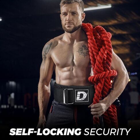 DEFY Self Locking Weight Lifting Belt – Premium Weightlifting Belt for Powerlifting, Bodybuilding, Cross Training & Back Support – Adjustable Workout Belt for Men & Women in Saudi Arabia