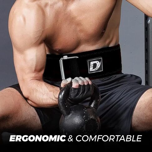 DEFY Self Locking Weight Lifting Belt – Premium Weightlifting Belt for Powerlifting, Bodybuilding, Cross Training & Back Support – Adjustable Workout Belt for Men & Women in Saudi Arabia
