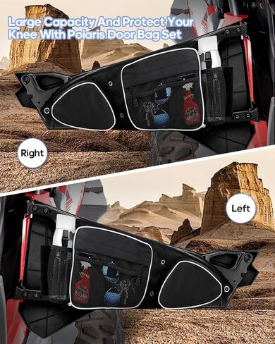 مجموعة أكياس التخزين RZR، 2CPS أكياس الباب الأمامي UTV Cab Pack حقيبة تخزين متوافقة مع Polaris 2014-2023 RZR XP 1000 Turbo S1000 Turbo S 900 60 بوصة واسعة in Kuwait