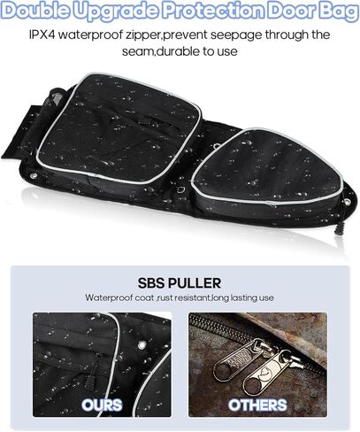 مجموعة أكياس التخزين RZR، 2CPS أكياس الباب الأمامي UTV Cab Pack حقيبة تخزين متوافقة مع Polaris 2014-2023 RZR XP 1000 Turbo S1000 Turbo S 900 60 بوصة واسعة in Kuwait