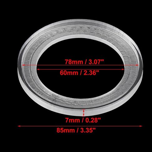 Unifizz 2Pcs Car Speaker Spacer Ring Mounting Spacer Plate Speakers Acrylic 60mm ID Universaly for 2.5 Inch in Saudi Arabia