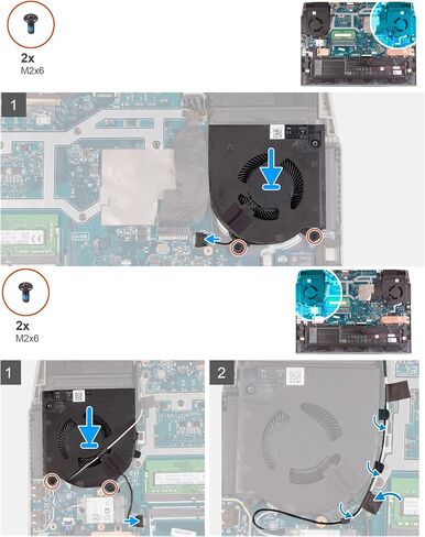 Deal4GO 12V/1A Left Side CPU Cooling Fan DFSCK22105182Q FN9R Replacement for Dell G15 5510 5511 5515 2021 2022 (with RTX3060/RTX3050 GPU) in Kuwait