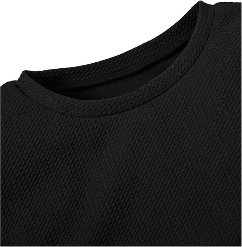 Floerns Girl's Long Sleeve Drawstring Ruched Knot Side Stretchy Fitted Bodycon Pencil Dress in Saudi Arabia