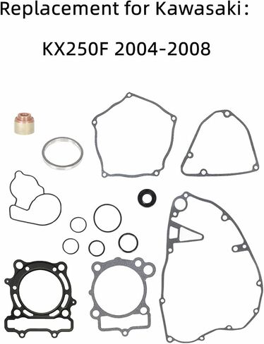 LABLT Gasket Kit Top and Bottom End Gasket Kit Replacement for Kawasaki KX250F 04-08 in Saudi Arabia