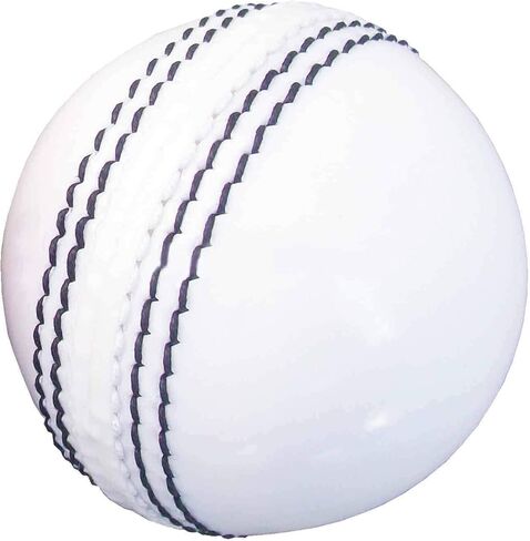 AnNafi® White Cricket Ball | White Color Rubber Cricket Balls for Practice A Grade Handstitched | Senior Official Hard & Seasoned |No Stamp for Indoor and Outdoor Practice & Training Cricket Ball in Saudi Arabia