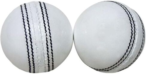 AnNafi® White Cricket Ball | White Color Rubber Cricket Balls for Practice A Grade Handstitched | Senior Official Hard & Seasoned |No Stamp for Indoor and Outdoor Practice & Training Cricket Ball in Saudi Arabia