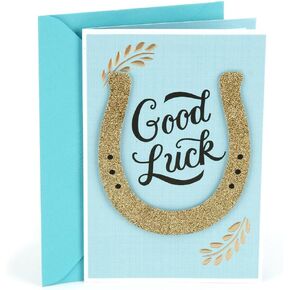Hallmark Good Luck Card (Horseshoe)
