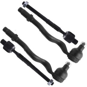 SCITOO 4pcs Front Suspension Kit Inner Outer Tie Rod End Fit 1999-2000 For Bmw 328I 2001-2005 For Bmw 330I 320I 325I
