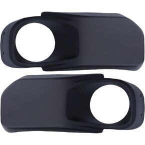 Ymiko 1 Pair Front Bumper Fog Light Bezel Covers Fog Right and Left Fog Lamp Bezel 68231962AA 68231963AA Replacement for Wrangler 20132017