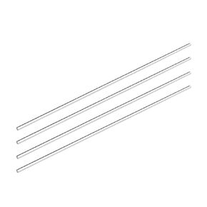 DMiotech 4 Pack 3mm X10inch Acrylic Round Rod Solid Plastic PMMA Bar Stick for DIY Crafts Clear