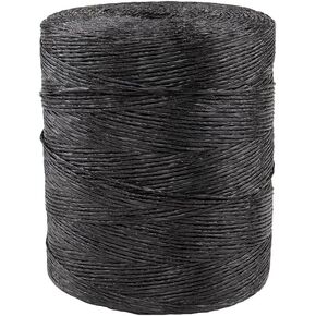 Rope & Cord Polypropylene Twine – Multi-Purpose Twine – 5,500 Feet (Black)