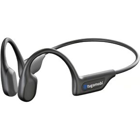 SA04 Black Bone Conduction Headphones Lightweight Open-Ear Wireless Bluetooth Sport Headphones with Microphones, Sweatproof Waterproof Wireless Earphones for Running, Gym, Hiking, Cycling