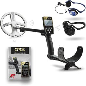 XP Metal Detectors ORX Detector - Specialized in Gold Hunting - FX02 Wired Headphones, WSAUDIO Wireless Headphones, HF Coil (9'') up to 50kHz, Remote Control and S-Telescopic Lite Stem (ORX-22FX02E)