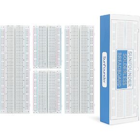 SunFounder 4PCS Breadboards Kit Include 2PCS 830 Point 2PCS 400 Point Solderless Breadboard Compatible for Arduino Proto Shield Distribution Connecting Blocks