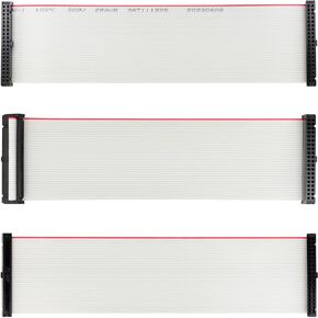 IDC GPIO Ribbon Flat Cable Female to Female 40Pin to 40 Pin 3 Types Connection (Pack of 3)