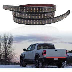 60 Inch LED Tailgate Waterproof Light Bar Triple Row Truck Tailgate Light Bars for Trucks 5 Functions Brake/Running/Sequential Turn Signals/Reverse/Double Flashing Lights.