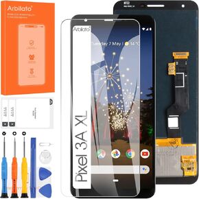 OLED Screen for Google Pixel 3A XL Screen Replacement for Pixel 3A XL LCD Screen G020C,G020G,G020F Touch Display Digitizer Assembly Repair Parts（Black）