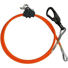 All-in-One Adjustable Tree Lanyard Flip Line Kit with Removable Better Grab Adjuster & Aluminum Swivel Snaphook | for Fall Protection, Arborist, Tree Climbers | 1/2 Inch x 10 Feet