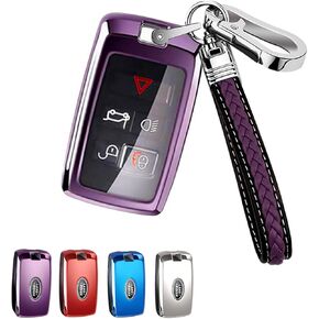 for Land Rover Key Fob Cover,TPU Soft Car Key Protector Compatible with Vogue Range Rover Discovery Sport Evoque