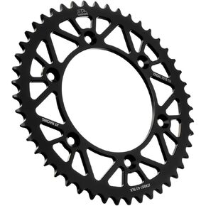 JT Sprockets JTA897.47BLK Black Racelite Anodized Aluminum 7075 T6 Rear Sprocket, Single