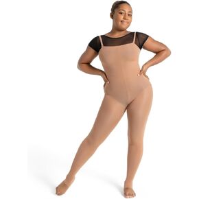 Capezio Ultra Soft Stirrup Body Tight, Suntan, XX-Large