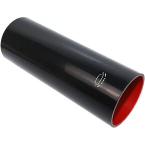 LTI Universal (305mm) 12" Length 4-Ply Reinforced High Performance (102mm) 4" ID Straight Coupler Silicone Hose (4" BLACK)