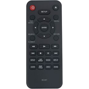 NC087 NC087UH Replacement Remote Control fit for Sanyo DVD Player FWBP506FF FWDP105F FWDP105 FWBP505F FWBP505FK FWBP505FN FWDP175F FWBP505FP FWDP175FA FWBP505FQ FWDP105FA FWBP507FF
